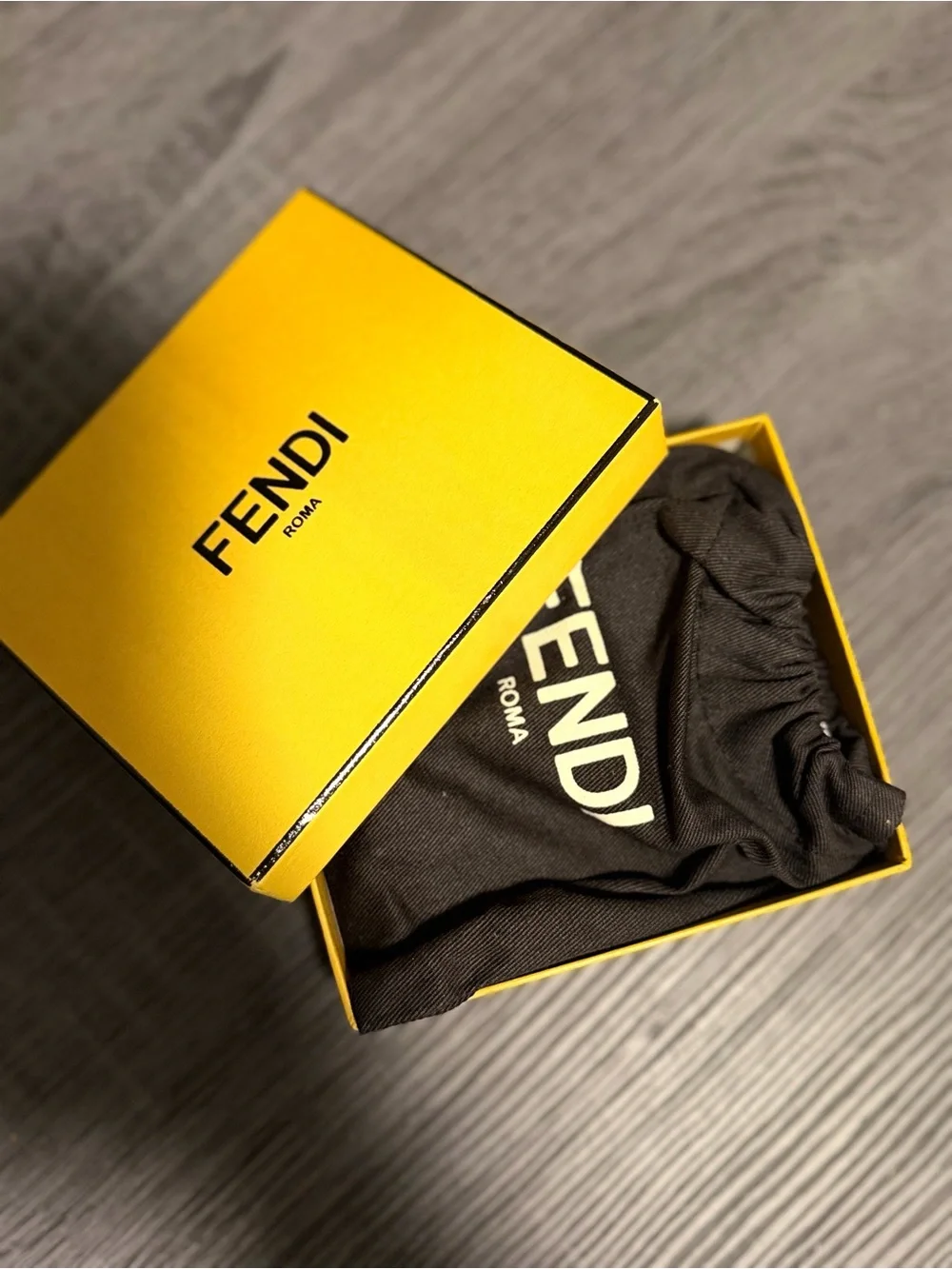 Fendi Black FF Monogram Leather Bifold Wallet